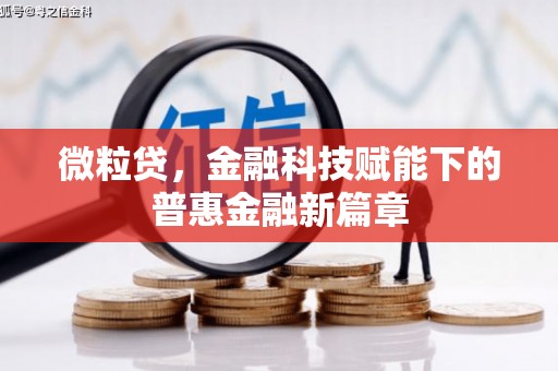 凤阳微粒贷，金融科技赋能下的普惠金融新篇章
