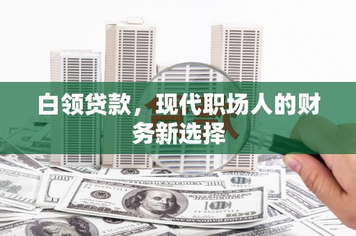 长寿白领贷款，现代职场人的财务新选择
