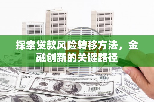 中国香港探索贷款风险转移方法，金融创新的关键路径