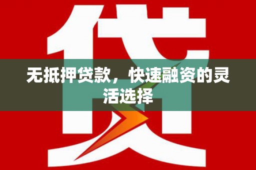 茂林无抵押贷款，快速融资的灵活选择