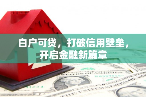 山阴白户可贷，打破信用壁垒，开启金融新篇章