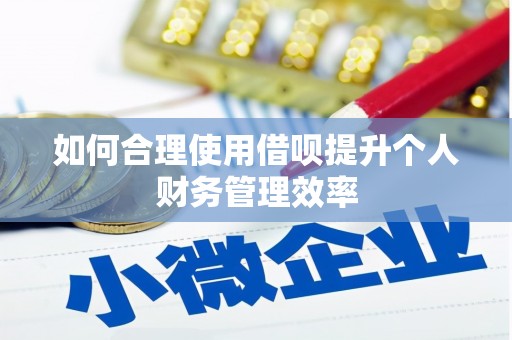 朔城如何合理使用借呗提升个人财务管理效率