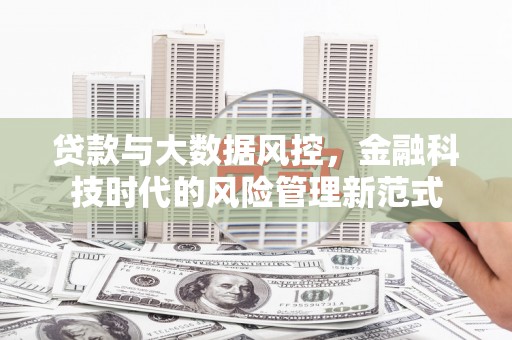 新都贷款与大数据风控，金融科技时代的风险管理新范式