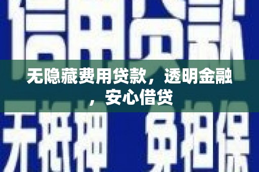 林西无隐藏费用贷款，透明金融，安心借贷