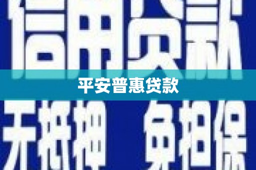 山阳平安普惠贷款