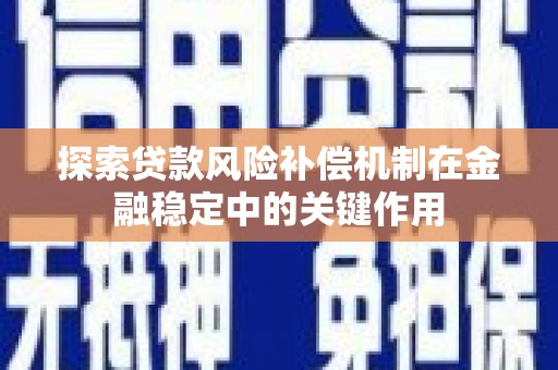 米林探索贷款风险补偿机制在金融稳定中的关键作用